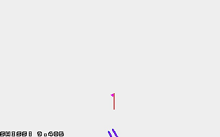 Slalom Event! atari screenshot